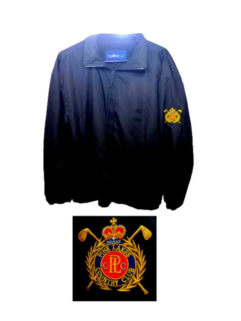 Vintage golf jacket Pine Lakes Country Club Myrtle Beach South Carolina PLCC XL